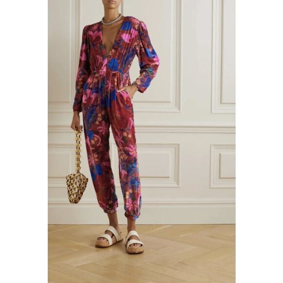 FARM Rio Multicolor Floral Jumpsuit - Picture 1 of 16